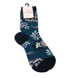 VERA BRADLEY Haymarket Paisley Jewel Ladies Crew Socks Size 5-10